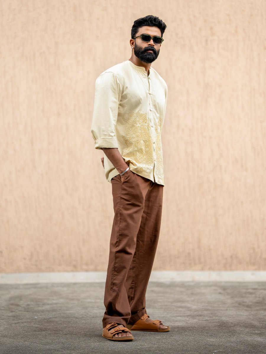 Simha Yali Embroidered Shirt