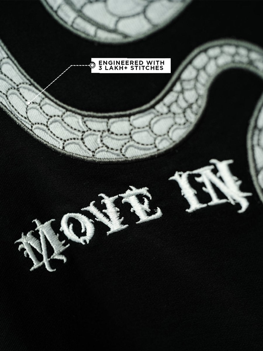 Snake Embroidered