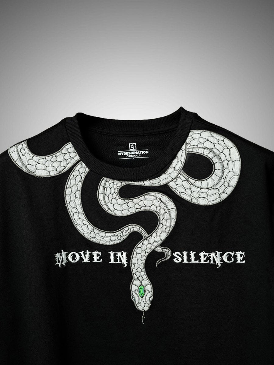 Snake Embroidered