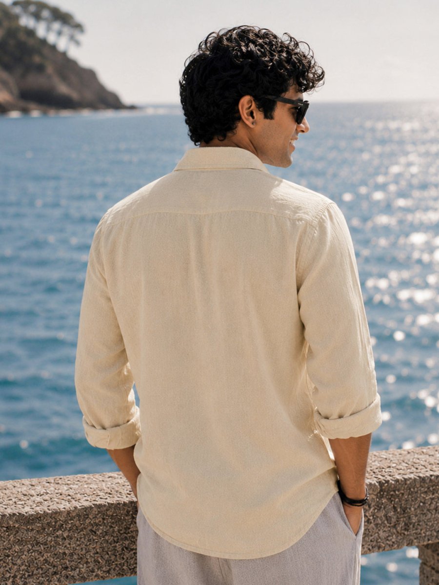 Soft Cream Linen Shirt