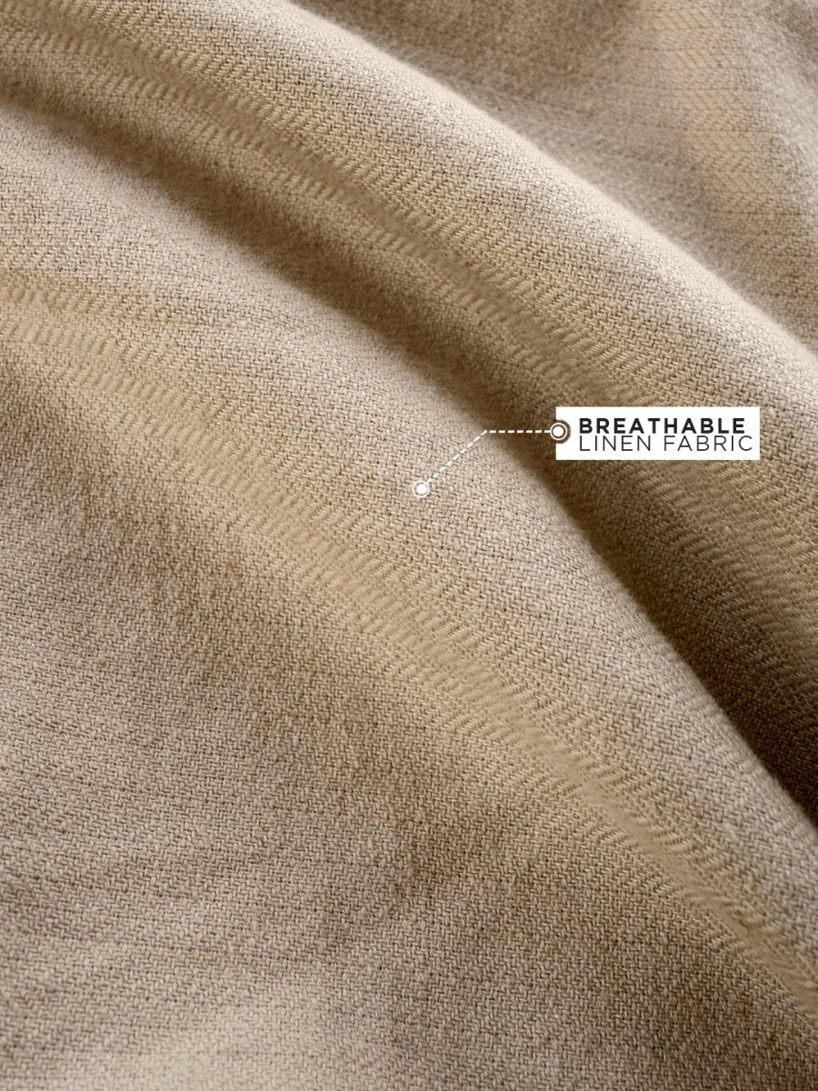 Tan Linen Pant