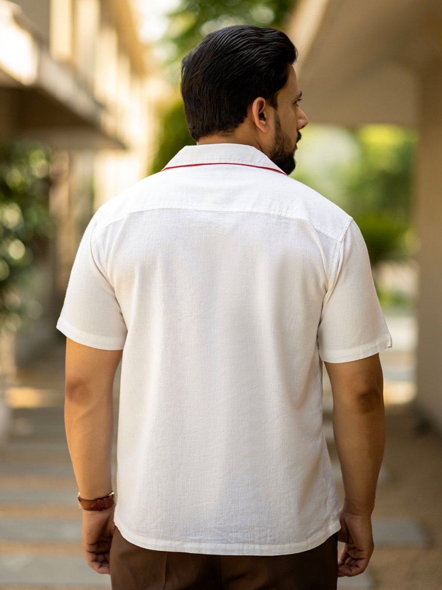 Twin Fish Embroidered Shirt