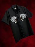Twin Leopard Embroidered