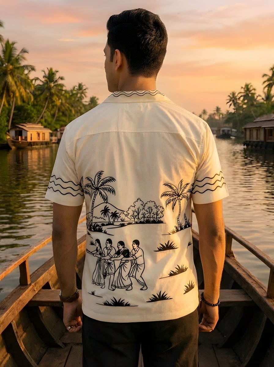 Vadamvali Embroidered