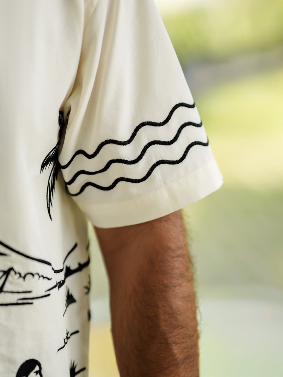 Vadamvali Embroidered