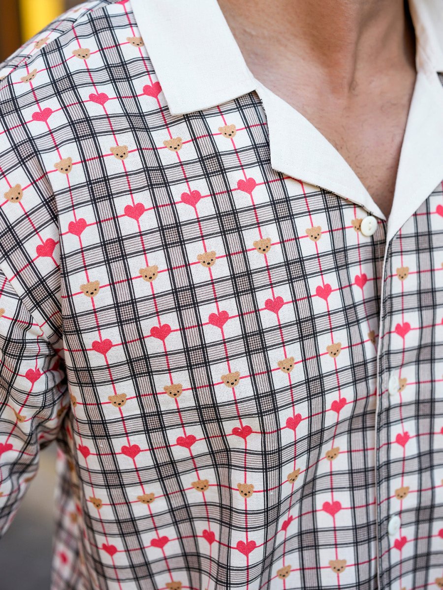 Heart Check Shirt | For Men