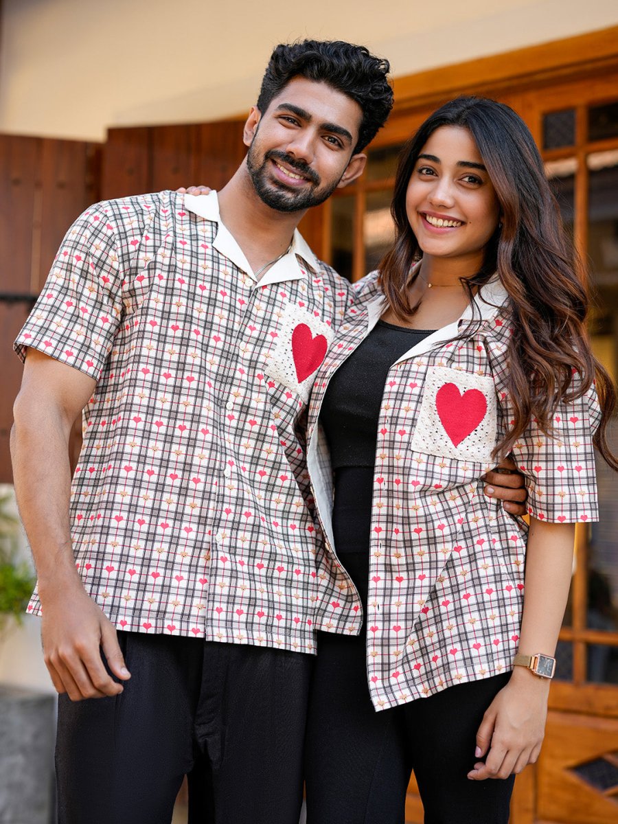 Heart Check Shirt | For Men