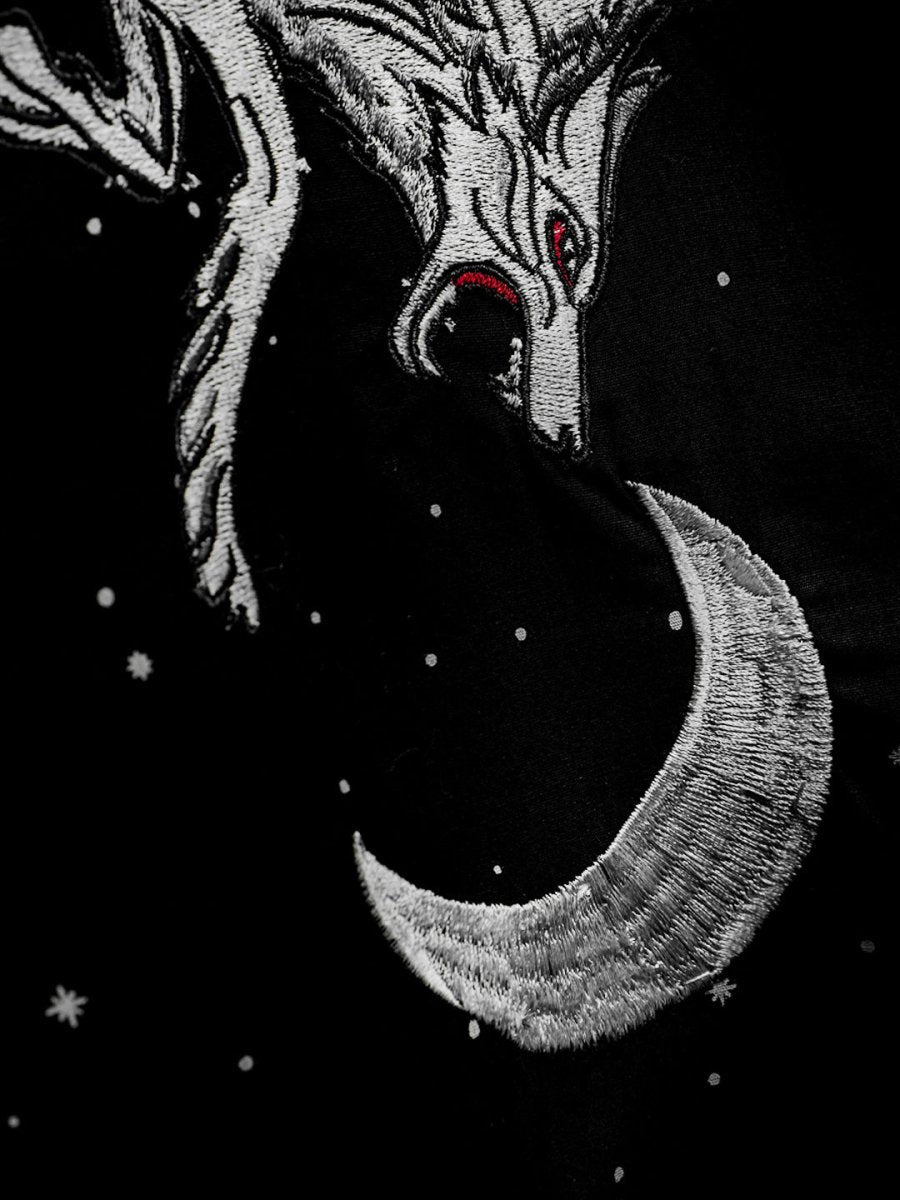 Wolf Embroidered